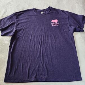 3 For $18 Gildan Mountain Prairie Navy Blue Tshirt With a Pig Graphic Size 2XL